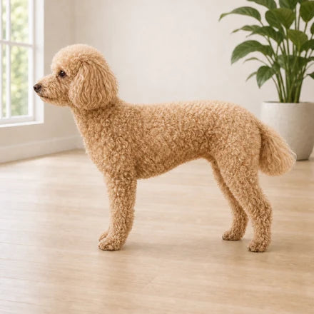 カスタマイズしたロンパースを着る犬