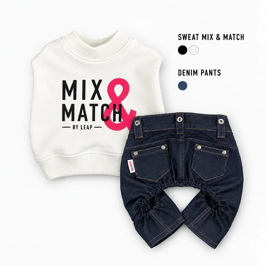 SWEAT（MIX &amp; MATCH） × DENIM PANTS