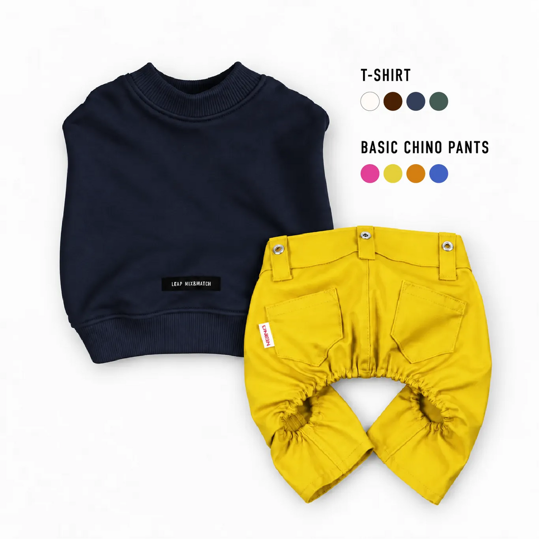 T-SHIRT × BASIC CHINO PANTS