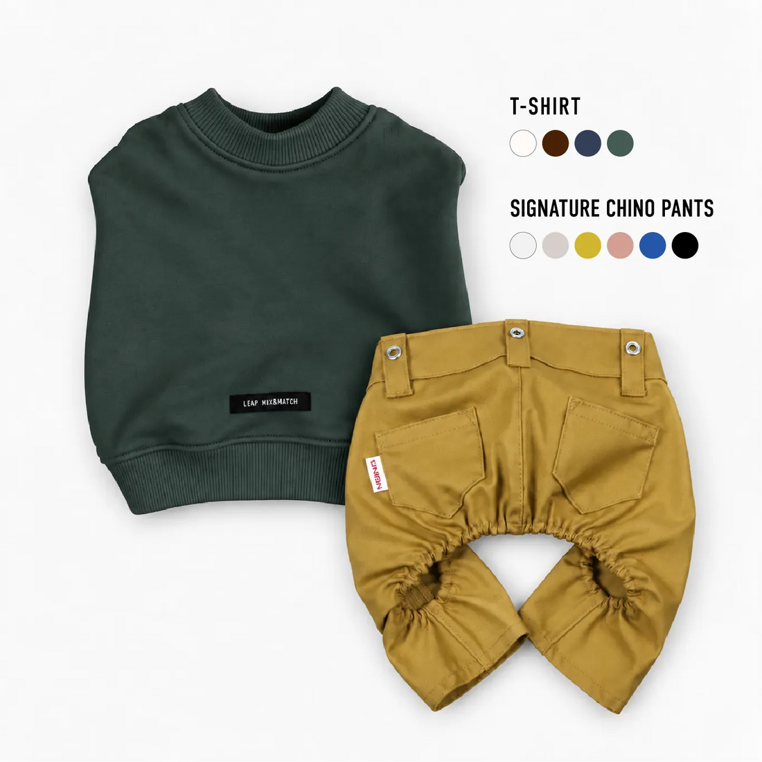 T-SHIRT × SIGNATURE CHINO PANTS